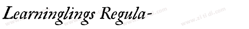 Learninglings Regula字体转换